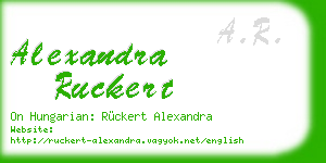 alexandra ruckert business card